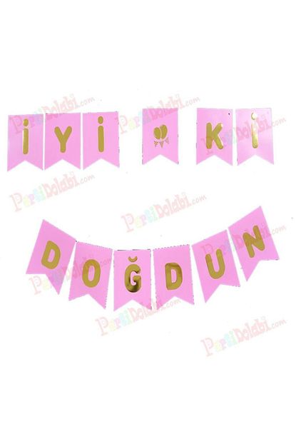 Partini Sec Pembe Gold Dogum Gunu Susu Iyi Ki Dogdun Yazi Trendyol