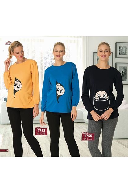 Mecit 1755 Hamile Tisort Trendyol
