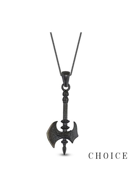 Choice Silver Gumus Erkek Antik Balta Kolye Trendyol