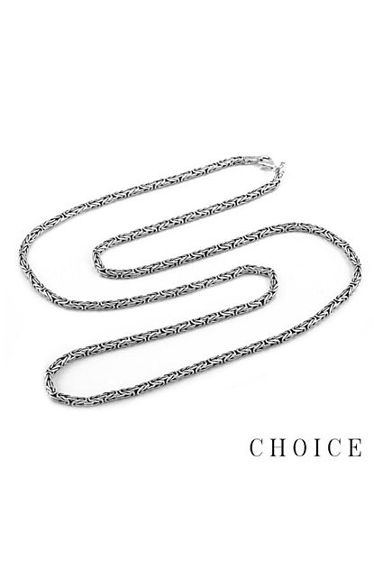 Choice Silver Gumus Erkek Kral Zincir Kolye Trendyol