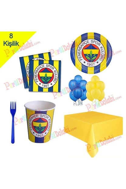 Partini Sec 8 Kisilik Fenerbahce Temali Dogum Gunu Parti Malzemeleri Seti Trendyol