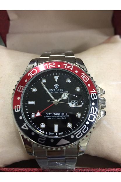 Mpc Rolex Gmt Master Ii Gumus Erkek Kol Saati Trendyol