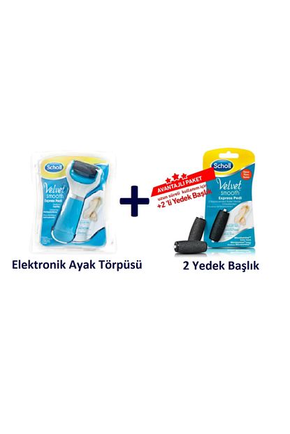 Scholl Velvet Smooth Elektronik Ayak Torpusu 2 Yedek Baslik Trendyol