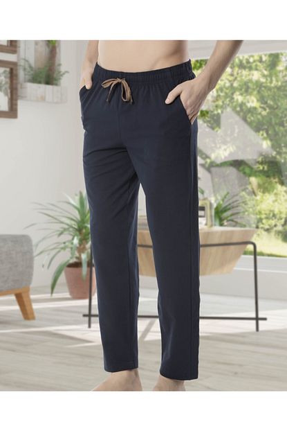 Kocabey Buyuk Beden Erkek Lacivert 106b Lyc Battal Boy Tek Penye Pijama Alti Trendyol