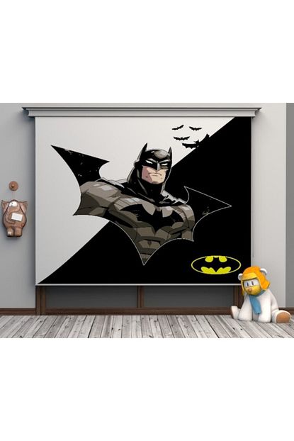 Kuscu Tekstil Erkek Cocuk Batman Baskili Odasi Super Kahraman Bebek Odasi Stor Perdeleri Trendyol