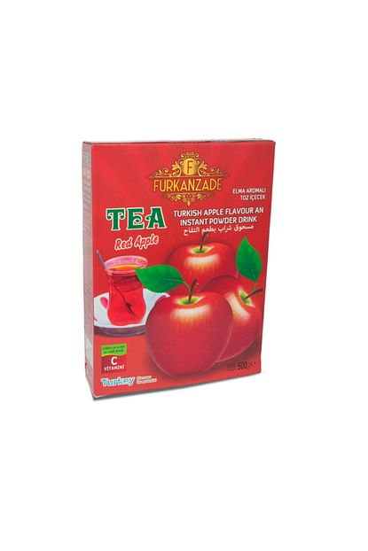 Furkanzade 500gr Kirmizi Elma Aromali Toz Icecek Cay Trendyol