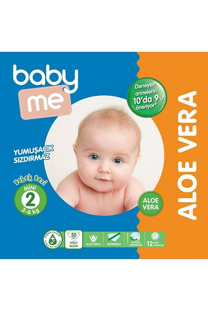 Baby Me Baby Me Aloe Vera Mini 2 Numara Bebek Bezi 3 6 Kg 50 Adet Trendyol