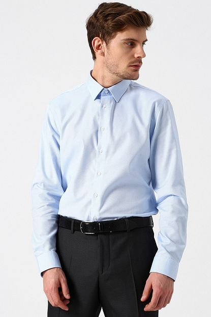 Fabrika Erkek Mavi Gomlek 503184527 Boyner Trendyol
