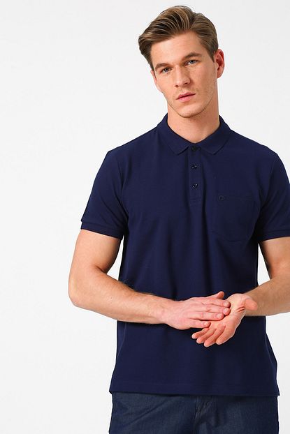 Cotton Bar Erkek Lacivert Tisort 503184731 Boyner Trendyol