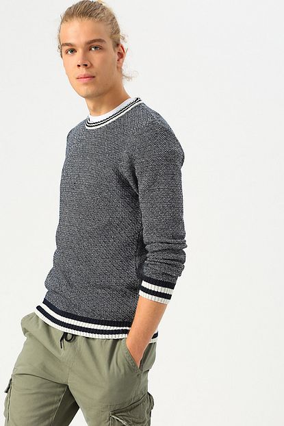 North Of Navy Erkek Lacivert Kazak 503760232 Boyner Trendyol
