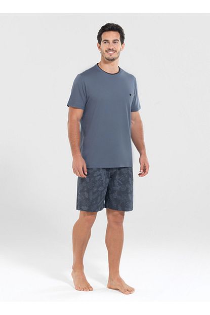 Blackspade Erkek Kisa Pijama Takimi 30083 Antrasit Trendyol