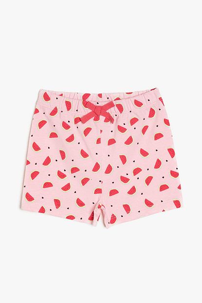 Koton Kids Pembe Desenli Kiz Bebek Sort Trendyol
