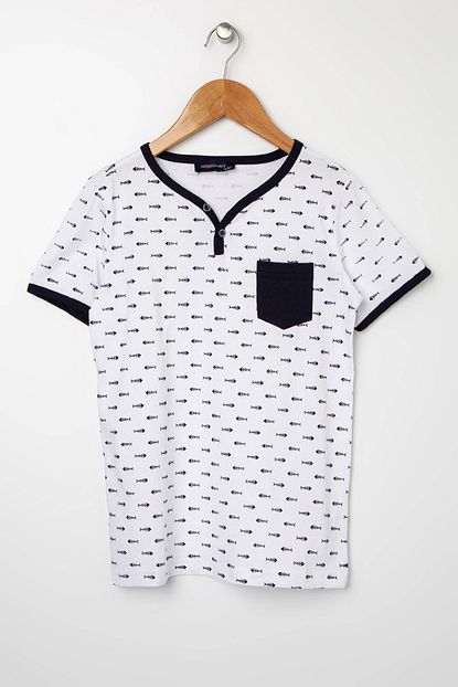 North Of Navy Erkek Cocuk Beyaz Tisort Boyner Trendyol