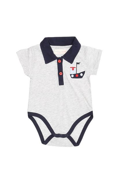 Mammaramma Erkek Bebek Gri Body Boyner Trendyol