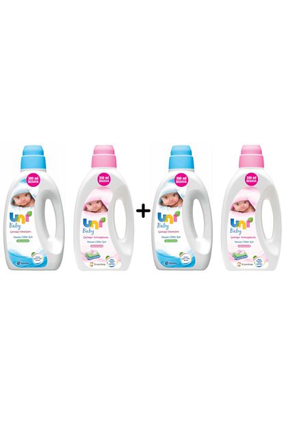Uni Baby 1800ml Sivi Deterjan Hassas Cilt 2 Adet 1800ml Yumusatici 2 Adet Trendyol