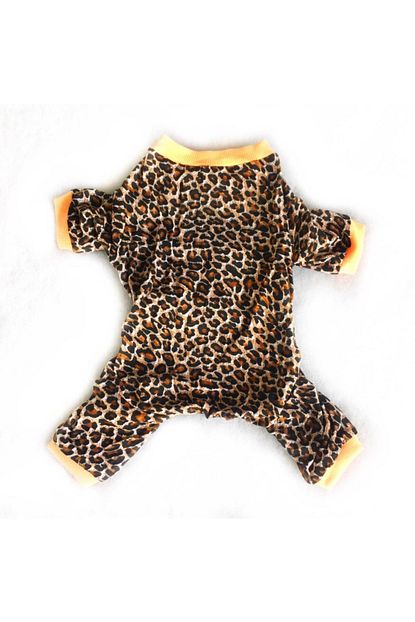 Kemique Leopar Penye Tulum Kedi Tulumu Kedi Elbisesi Medium 2 2 5 Kg Trendyol