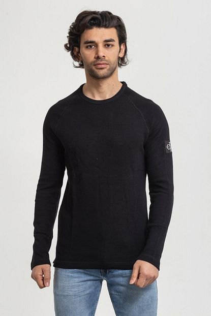 Calvin Klein Siyah 100 Pamuklu Erkek Sweatshirt Trendyol