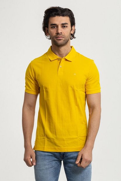 Calvin Klein 100 Pamuklu Delta Yesili Erkek Polo Yaka T Shirt Trendyol
