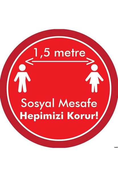 Okulcenter Sosyal Mesafe Yer Yapistirma 3 33x33 Cm Trendyol