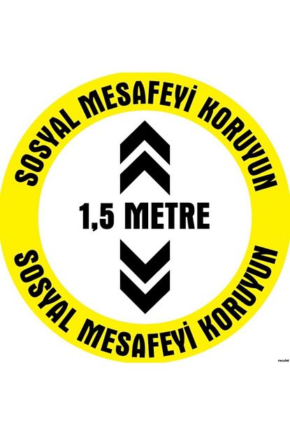 Okulcenter Sosyal Mesafe Yer Yapistirma 8 33x33 Cm Trendyol