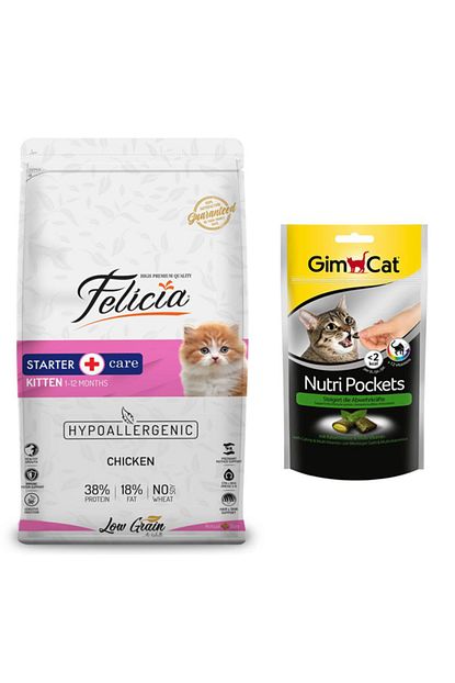 Felicia Az Tahilli Yavru Tavuklu Hypoallergenic Kedi Mamasi 2 Kg Gimcat Kedi Otlu Odul 60 Gr Trendyol