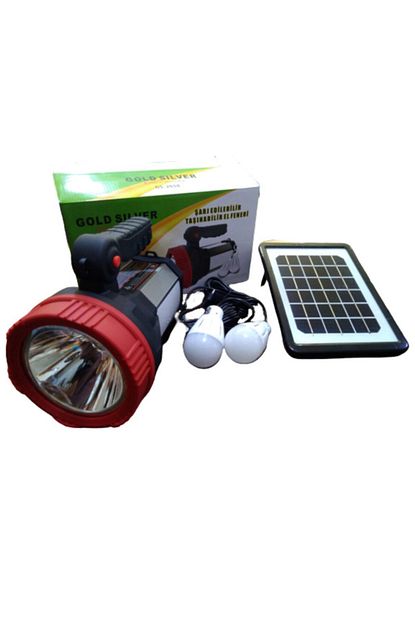 Gaman Gold Silver Gs 2658 Gunes Enerjili Solar Aydinlatma Sistemi 2 Ampulu Gunes Enerji Panelli Trendyol