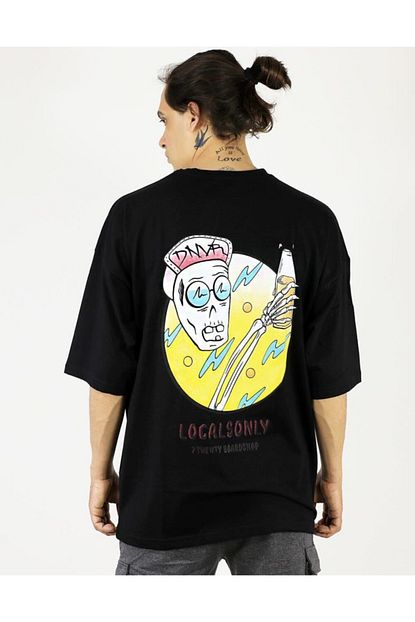 Bpm Locasonly Oversize Siyah Erkek Tisort Trendyol