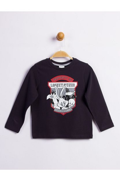 Looney Tunes Erkek Cocuk Gri Uzun Kol Tisort 16664 Trendyol