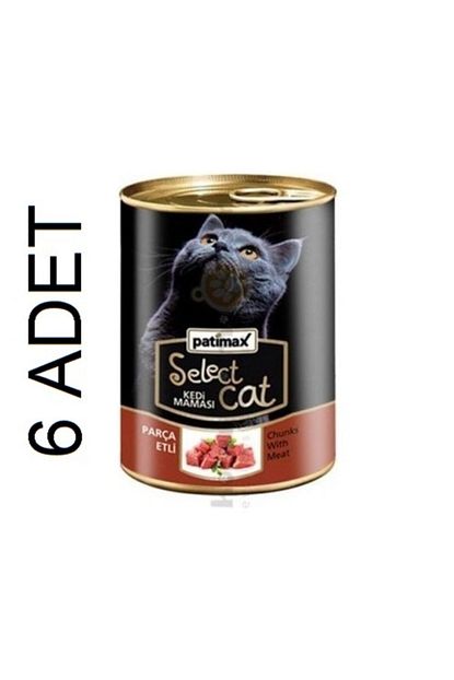 Patimax Parca Etli Kedi Konservesi 400 Gr X 6 Adet Trendyol