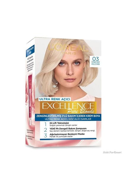 L Oreal Paris Excellente Sac Boyasi 03 Ultra Acik Kullu Sari Trendyol