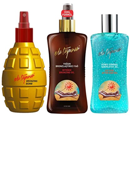 Eda Taspinar Bronzing Bomb 200ml Bronzlastirici Yag 200ml Gunes Sonrasi Serinletici Jel 200ml Trendyol