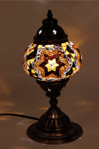 Mosaic Masa Ustu Otantik Mozaik Lamba No 2 Kahve Trendyol