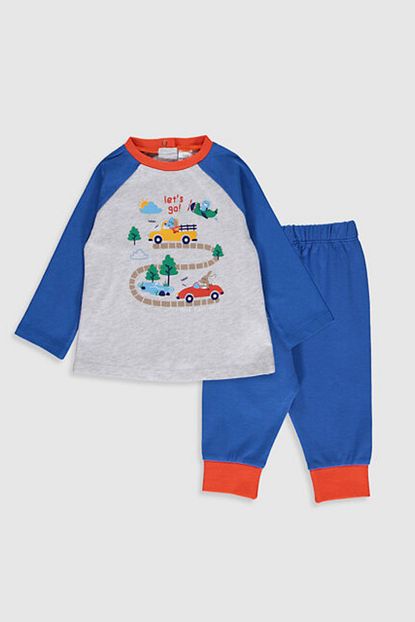 Lc Waikiki Erkek Bebek Kirikbeyazmelanj Cx8 Pijama Takim Trendyol