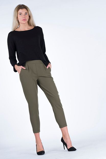 Nisan Triko Beli Lastikli Kadin Pantolon P4508 Trendyol