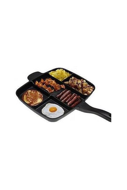 Granit Deri Granit Kaplamali Akilli Tava Smart Tava 5 Bolmeli Ergonomik Tava Trendyol