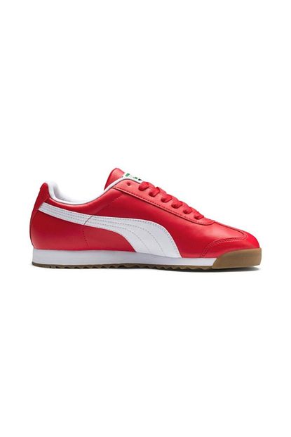 Puma Roma Basic 353572 96 Erkek Kirmizi Beyaz Spor Ayakkabi Trendyol