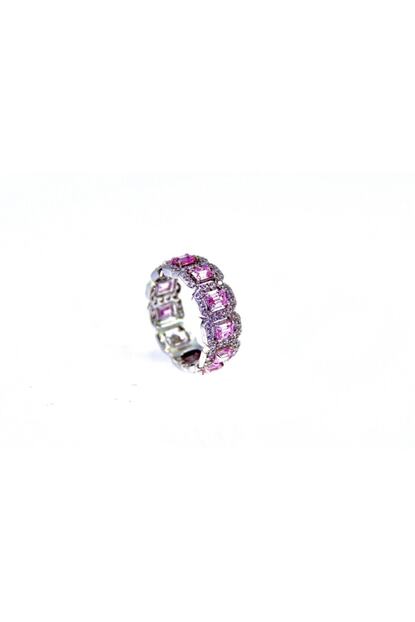 Safir Gumus Kadin Pembe Fancy Kuvars Tasli Tamtur Yuzuk Trendyol