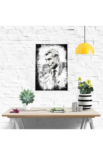 Aksesura Yilmaz Guney Karakalem Cizim Retro Ahsap Poster Trendyol