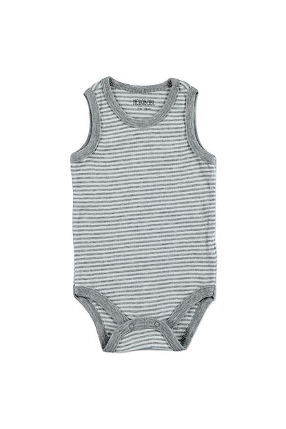 Hellobaby Bebek Cizgili Ribana Atlet Citcitli Yaka Tek Body Trendyol