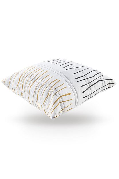 mavi ay yatak 70x70 cm yer minderi kapitoneli kilif zebra kahverengi fiyati yorumlari trendyol