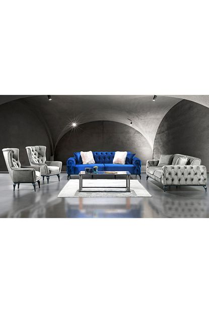 Yildiz Mobilya Star Mavi Salon Takimi Trendyol