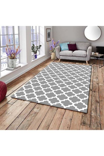 Madame Clean Home Ipek Kadife Lastikli Hali Ortusu Mk017 Trendyol