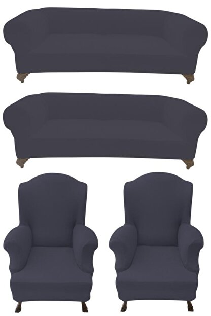 Kilifsan Fransiz Kumas Chester Model 3 3 1 1 Koltuk Kilifi Lacivert Trendyol