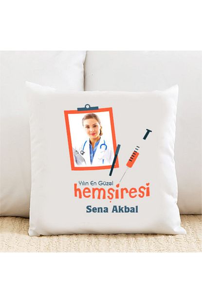 Marka Yilin En Iyi Hemsiresi Kisiye Ozel Yastik Kilifi Pi13 Trendyol