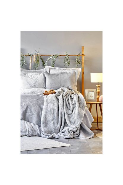 Karaca Home Kaori Gri Saten Cift Kisilik Nevresim Takimi Trendyol