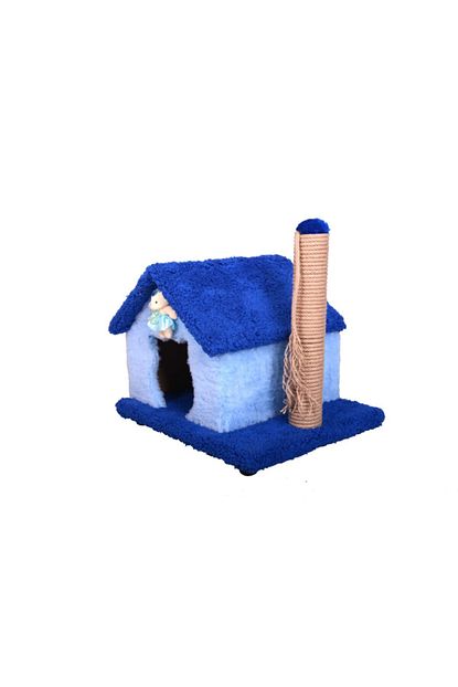 Mghome Kedi Evi Yatagi Tirmalamali Oyun Kulubesi Ahsap Ic Ve Dis Mekan 50x40x37 Trendyol