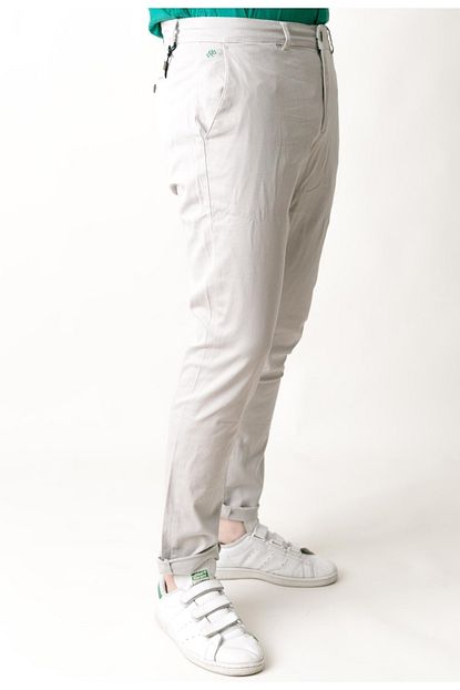Longford Erkek Tas Rengi Kendinden Desenli Pamuklu Slim Fit Pantolon Lf5200 Trendyol
