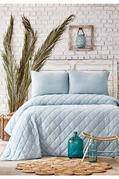 Karaca Home Cloudy Mint Cift Kisilik Cotton Style Uyku Seti Trendyol