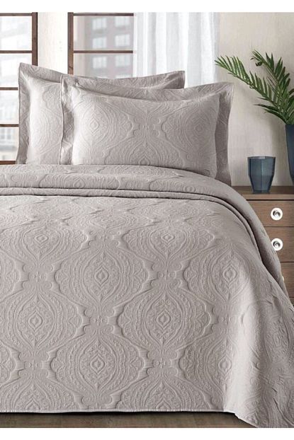 Evim Home Jakar Kum Beji Cift Kisilik Yatak Ortusu Trendyol