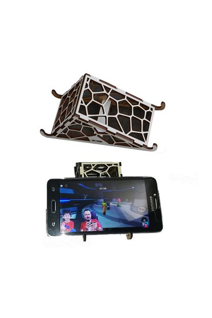 Adf Toptan Ahsap Desenli Masaustu Cep Telefon Standi Trendyol